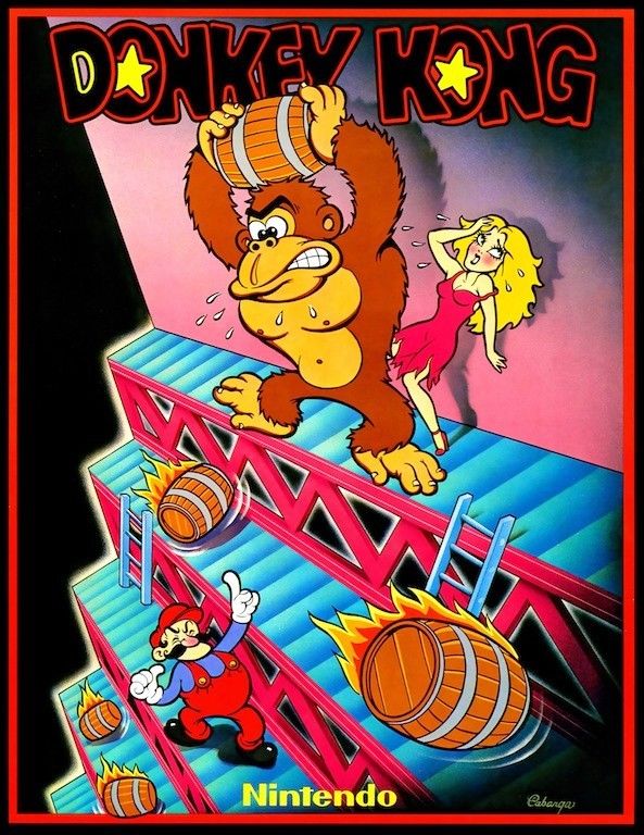 Extremely vintage Donkey kong poster